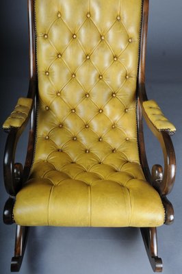 Antique English Chesterfield Rocking Chair-FLW-1752115