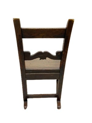 Antique English Children's Rocking Chair in Oak-UCH-1239937