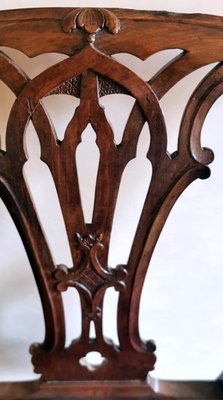 Antique English Chippendale Style Chair-QRS-1228808