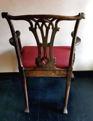 Antique English Chippendale Style Chair-QRS-1228808