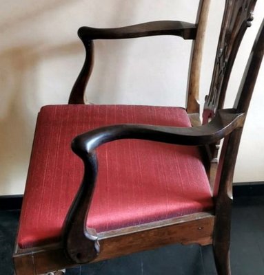 Antique English Chippendale Style Chair-QRS-1228808