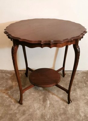 Antique English Chippendale Style Mahogany Tea Table-QRS-735811