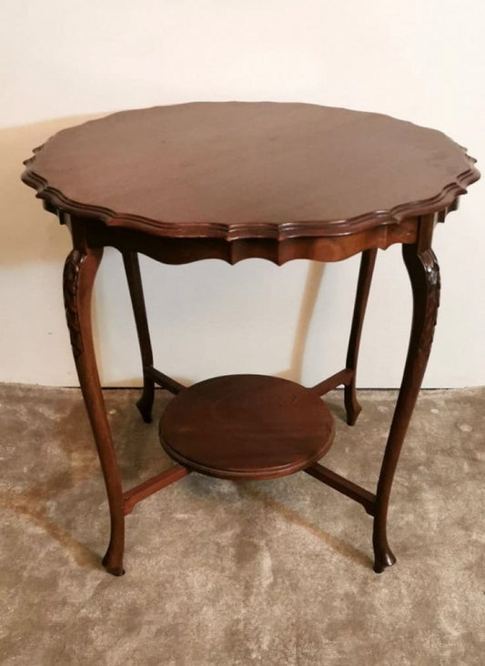 Antique English Chippendale Style Mahogany Tea Table