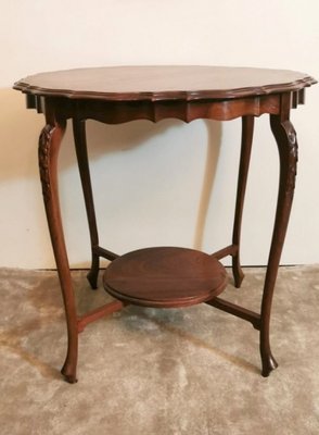 Antique English Chippendale Style Mahogany Tea Table-QRS-735811