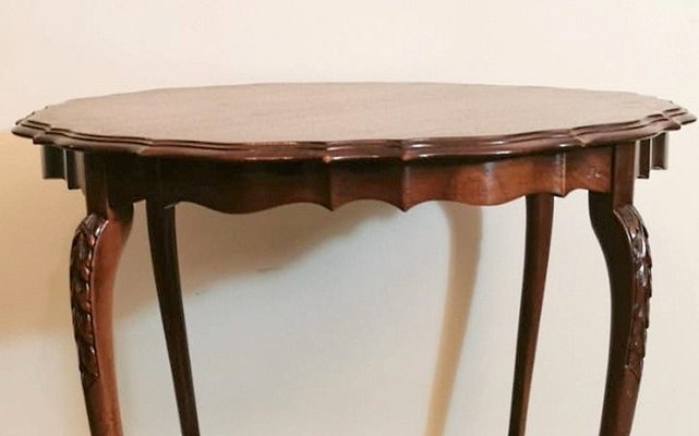 Antique English Chippendale Style Mahogany Tea Table-QRS-735811