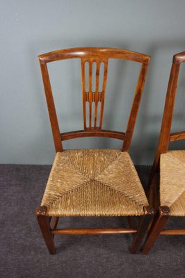 Antique English Dining Room Chairs, Set of 4