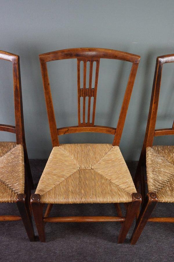 Antique English Dining Room Chairs, Set of 4