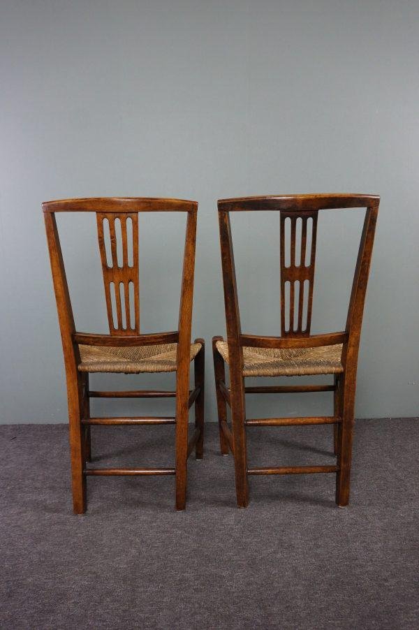 Antique English Dining Room Chairs, Set of 4