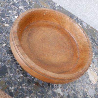 Antique English Ecclesiastical Oak Wooden Bowl-JRP-1078566