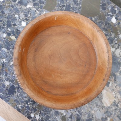 Antique English Ecclesiastical Oak Wooden Bowl-JRP-1078566