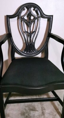 Antique English King Chair, 1860-QRS-1769655