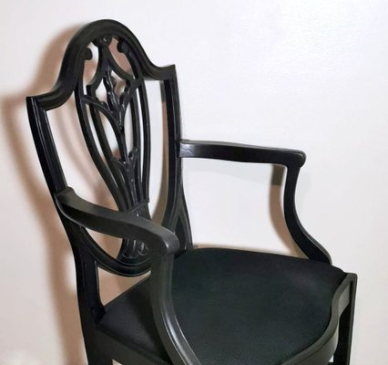 Antique English King Chair, 1860-QRS-1769655