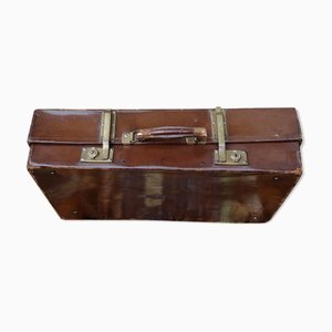 Antique English Leather Trunk-VBM-772656