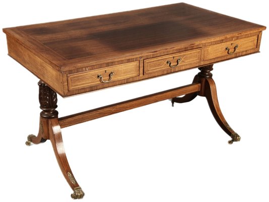 Antique English Mahogany Desk, 19th Century-DXD-2021896