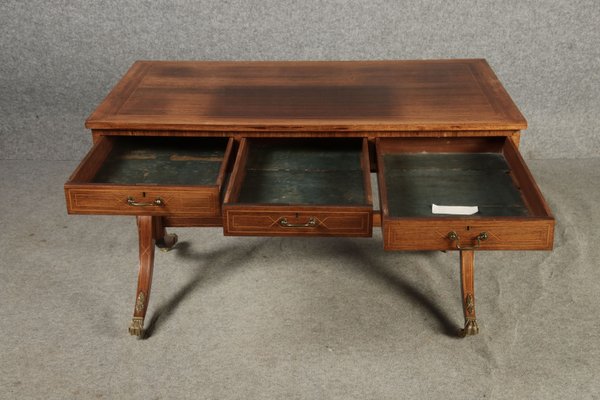 Antique English Mahogany Desk, 19th Century-DXD-2021896