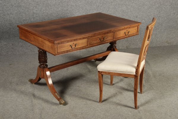 Antique English Mahogany Desk, 19th Century-DXD-2021896