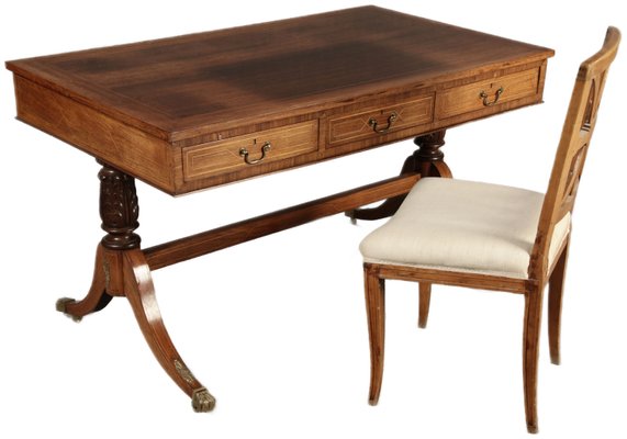 Antique English Mahogany Desk, 19th Century-DXD-2021896