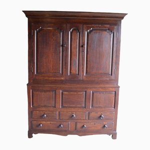 Antique English Oak Cabinet, 18th-Century-GTG-1287278