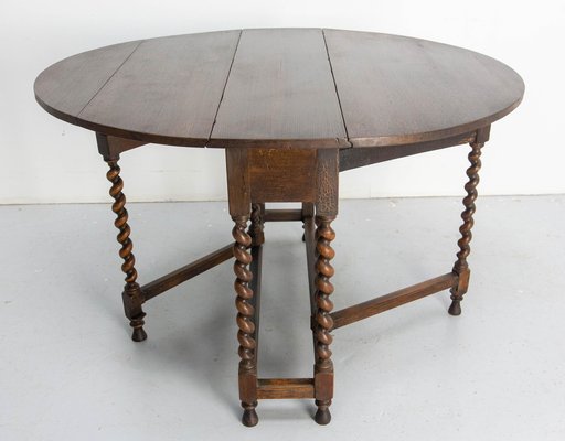 Antique English Table in Oak, 1890-RIU-2031652