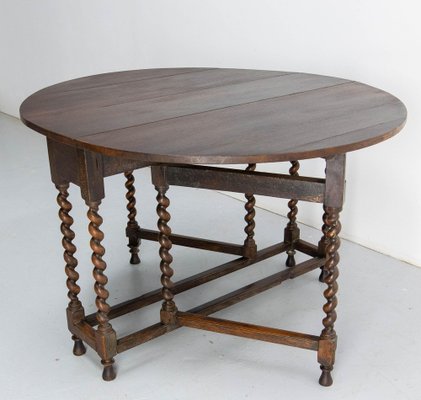 Antique English Table in Oak, 1890-RIU-2031652