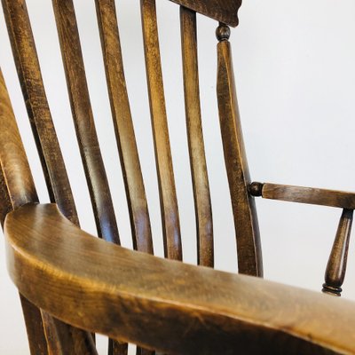 Antique English Windsor Chair with High Back-LCQ-1277355