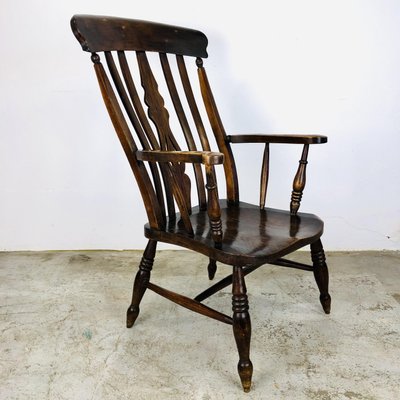 Antique English Windsor Chair with High Back-LCQ-1331058