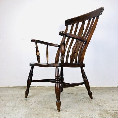 Antique English Windsor Chair with High Back-LCQ-1331058