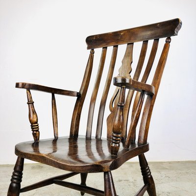 Antique English Windsor Chair with High Back-LCQ-1331058