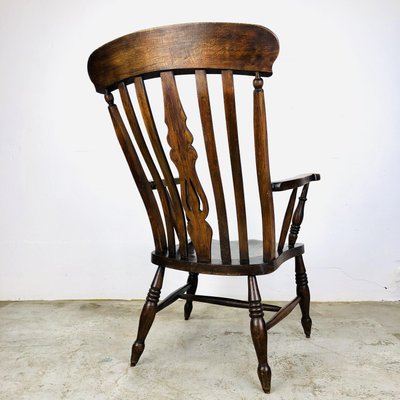 Antique English Windsor Chair with High Back-LCQ-1331058