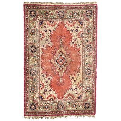 Antique European Hand Knotted Oushak Design Rug-YMM-1062125