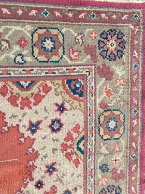 Antique European Hand Knotted Oushak Design Rug-YMM-1062125