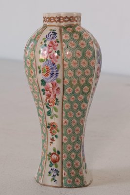 Antique Floral Hard Paste Vase-AOI-1447454