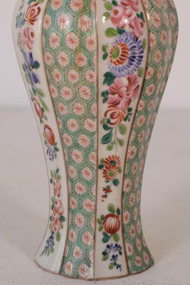 Antique Floral Hard Paste Vase-AOI-1447454