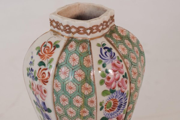 Antique Floral Hard Paste Vase-AOI-1447454