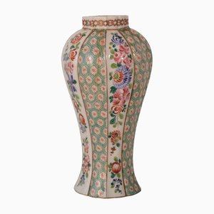 Antique Floral Hard Paste Vase-AOI-1447454