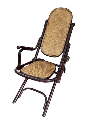 Antique Foldable No. 1 Lounge Chair by Michael Thonet for Thonet-SEI-1311200