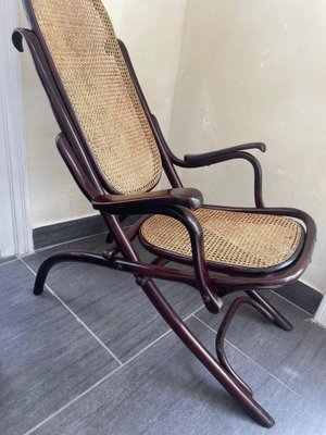 Antique Foldable No. 1 Lounge Chair by Michael Thonet for Thonet-SEI-1311200