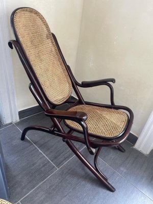 Antique Foldable No. 1 Lounge Chair by Michael Thonet for Thonet-SEI-1311200