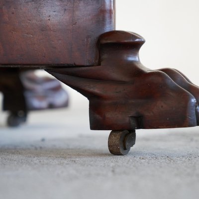 Antique Folding Pedestal Card Table, 19th Century-LPQ-1769418