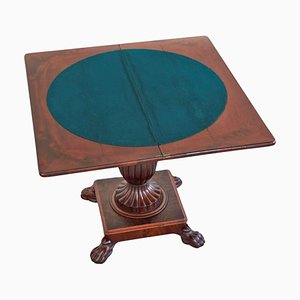 Antique Folding Pedestal Card Table, 19th Century-LPQ-1769418