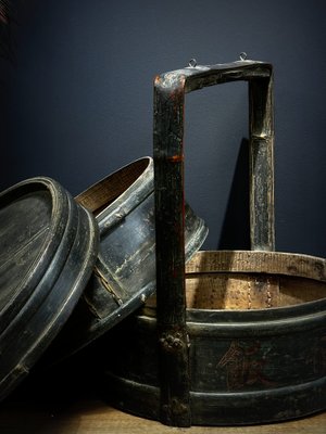 Antique Food Box in Wood-ZMG-1814480