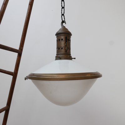 Antique French 2-Tone Pendant Lamp-JRP-911278