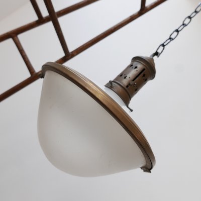 Antique French 2-Tone Pendant Lamp-JRP-911278