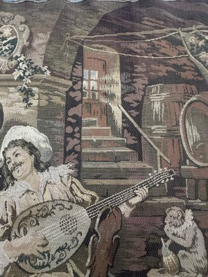 Antique French Aubusson Style Jacquard Tapestry, 1890s-YMM-1789520