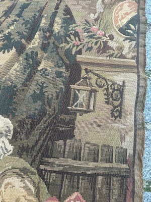 Antique French Aubusson Style Jacquard Tapestry, 1890s-YMM-1789520