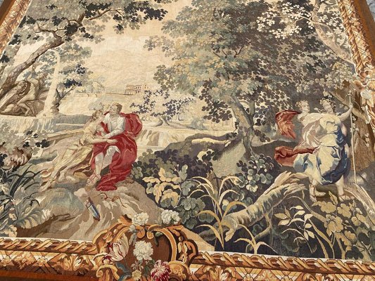 Antique French Aubusson Tapestry-YMM-1062204