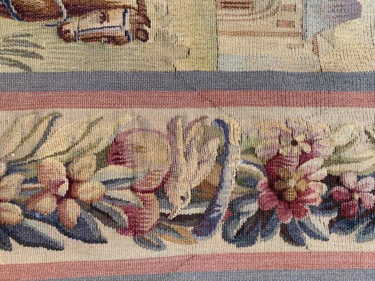 Antique French Aubusson Tapestry-YMM-1156855