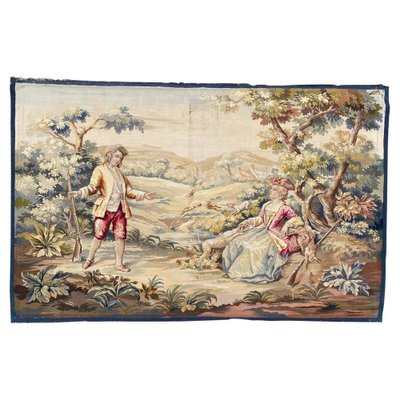 Antique French Aubusson Tapestry-YMM-1061572