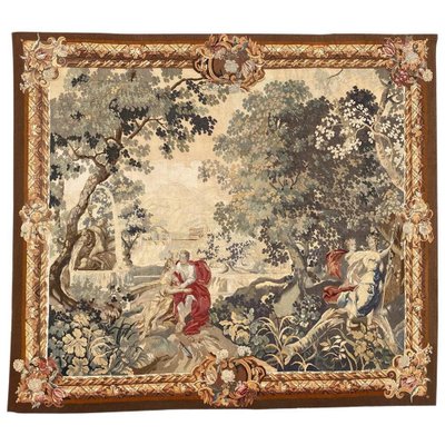 Antique French Aubusson Tapestry-YMM-1062204