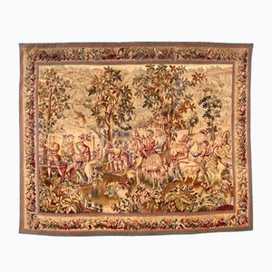 Antique French Aubusson Tapestry-YMM-1156855